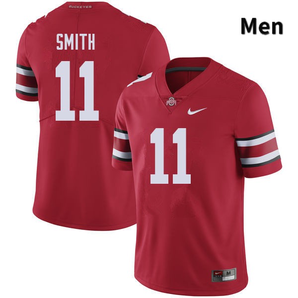 Men's Ohio State Buckeyes #11 Tyreke Smith Red Authentic College Stitched Football Jersey 23AS044QU